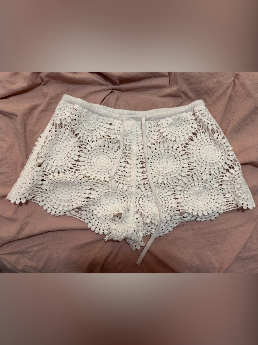 Abercrombie & Fitch White Crochet Lace Camisole
